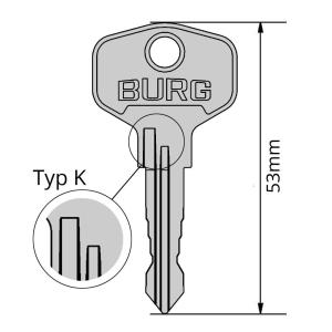 BURG K10001 - K15000 Replacement Keys