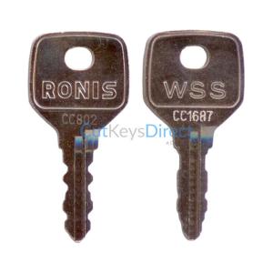 Ronis CC001 - CC2000 (WSS) (Bio Cote) Replacement Locker Keys